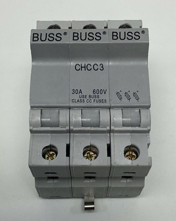Bussmann Buss CHCC3  3-Pole Fuse Holder 30-Amp, 600V Class CC