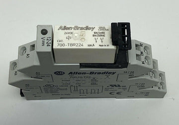 Allen Bradley 700-TBR224 Terminal Block 24VDC w/ Base 700-HLT22 DIN Mount - 0