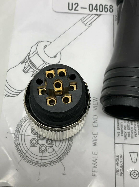 Turck BS7171-0/21 / U2-04068 Field Wireable 1" Straight Male Plug, 7-Pin