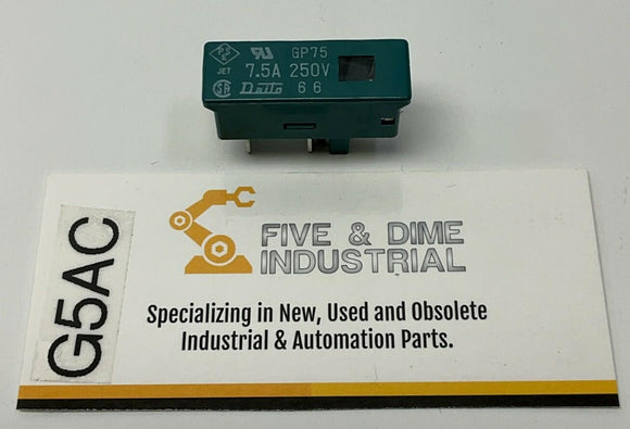 Fanuc A60L-0001-0245#GP75 Daito GP75 Alarm Fuse 7.5A 250V