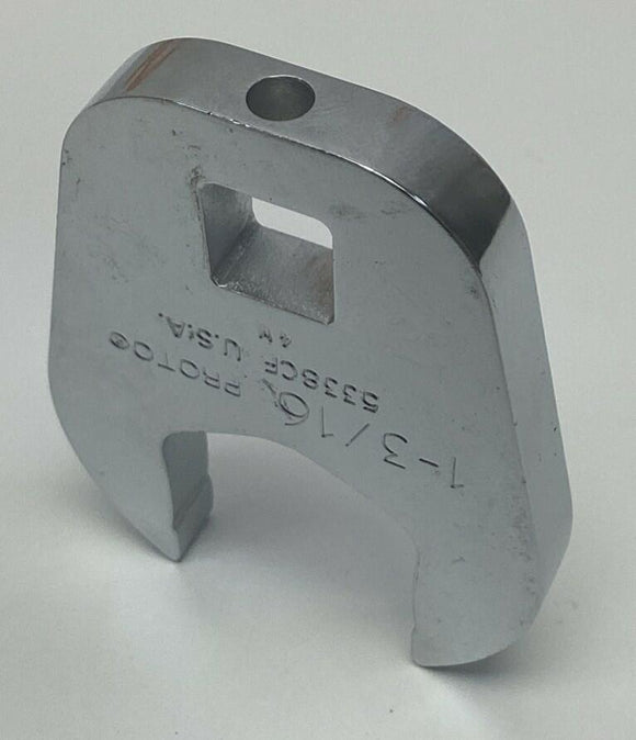 Proto 5338CF 1-3/16"  1/2" Drive Full Polish Crowfoot Wrench Anti-Slip Design