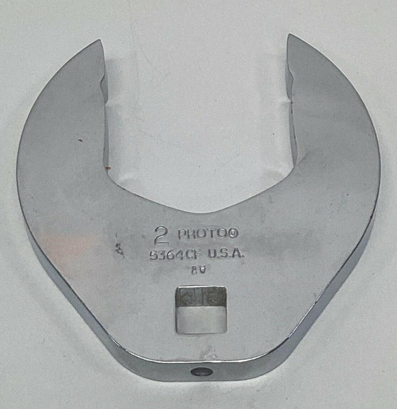 Proto 5364CF 2" 1/2" Drive Full Polish Crowfoot Wrench Anti-Slip Design