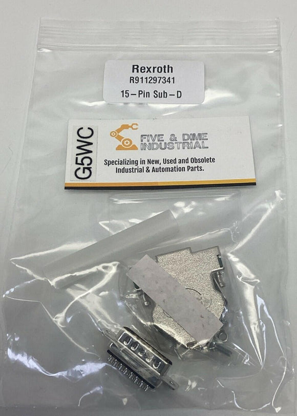 Rexroth R911297341 Male 15-Pin Sub-D Connector Solder Cup