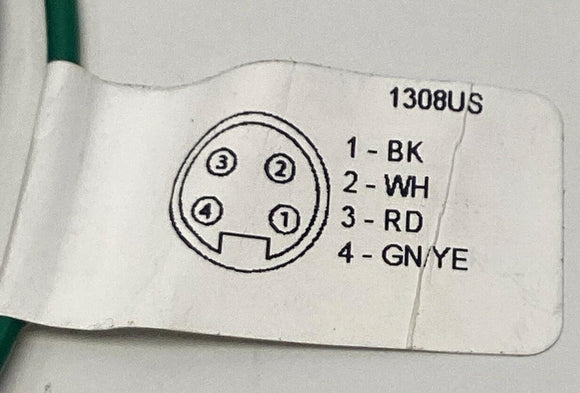 Balluff BCC0CUA 7/8" Male Straight 4-Pin Receptacle 600V AC/DC 2-Meters