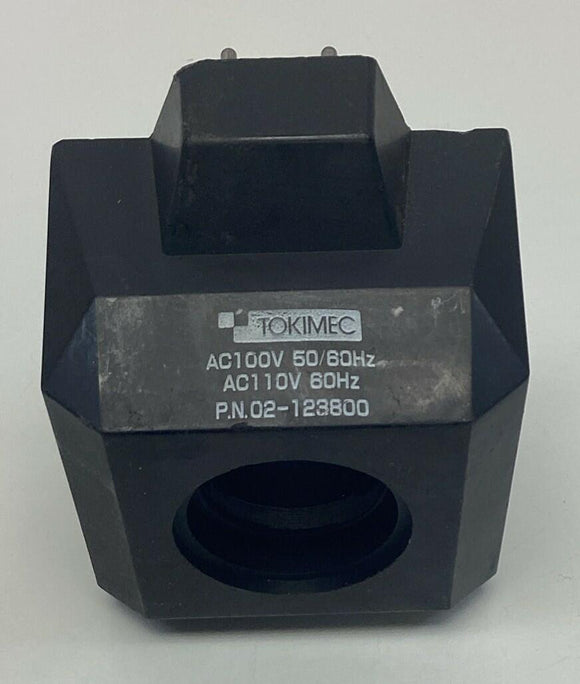 Tokimec 02-123800 Electromagnetic Coil 100-110 VAC 50/60 Hz 1-1/8" Bore
