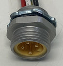 Balluff BCC0CUA 7/8" Male Straight 4-Pin Receptacle 600V AC/DC 2-Meters-4