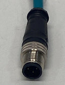 Brad Harrison E11B03002M002 Ethernet Cable M12, 4-Pin, 0.2-Meter Molex-4