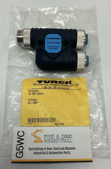 Turck SH-RSM-2RKM-57 / U2-14037 DeviceNet 7/8" Minifast T-Splitter 5-Pole