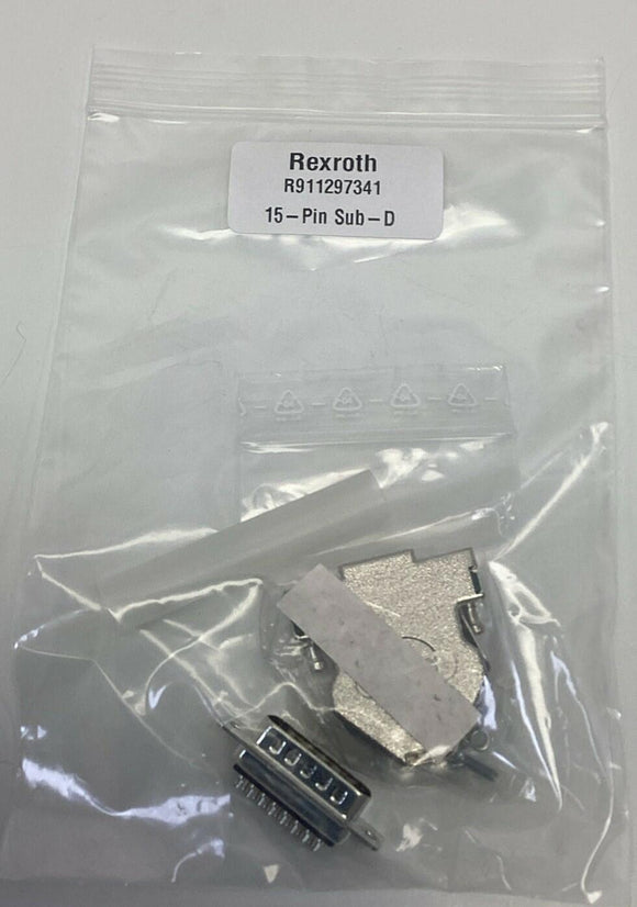 Rexroth R911297341 Male 15-Pin Sub-D Connector Solder Cup