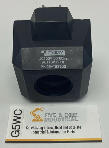 Tokimec 02-123800 Electromagnetic Coil 100-110 VAC 50/60 Hz 1-1/8" Bore