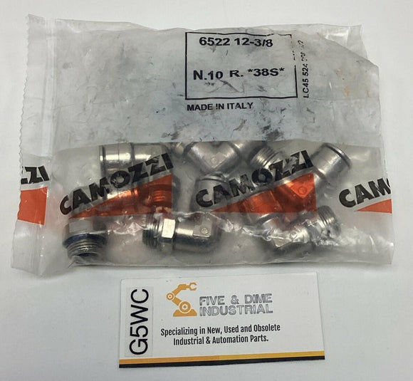 Camozzi 6522-12-3/8 Swivel Male Elbow 12mm OD x G-3/8" 10-Pack