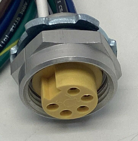 Balluff BCC098N 7/8" Female Straight 5-Pin Receptacle 600V AC/DC 2-Meters