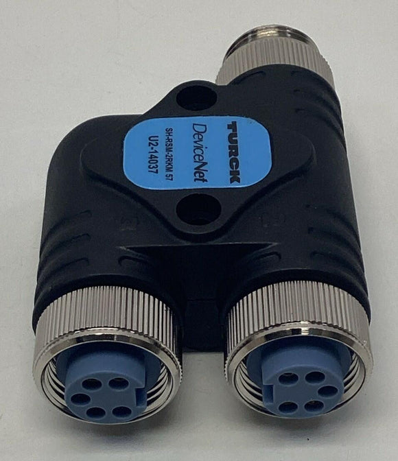 Turck SH-RSM-2RKM-57 / U2-14037 DeviceNet 7/8" Minifast T-Splitter 5-Pole