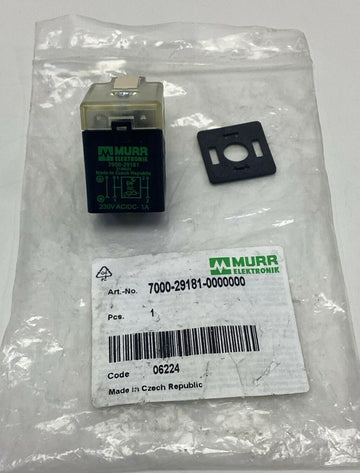 Murr 7000-29181-0000000 SVS Valve Plug, 18mm Field Wireable 230V - 0