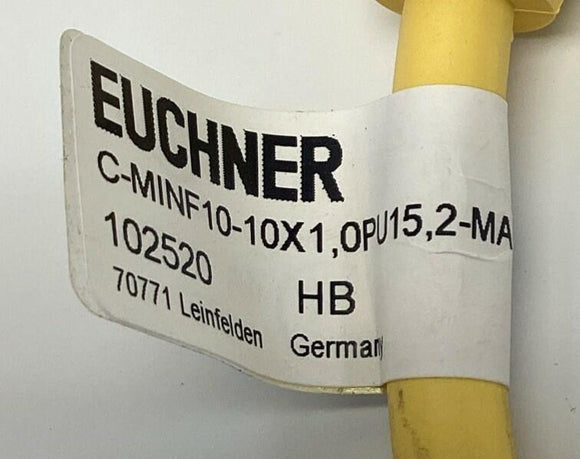 Euchner C-MINF10-10X1,OPU15, 2-MA-102520 Connecting Cable w/ Plug 10-Pin, 15.2M