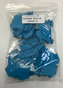Weidmuller 791019000 WTR-4-BL Test-Disconnect Terminal Block Blue 12-Pack.-2