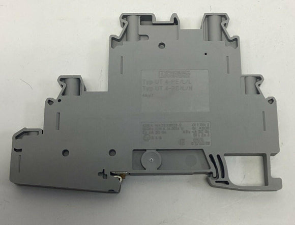 Phoenix Contact 3214360 / UT-4-PE/L/L Gray Multi-Level Terminal Block w/ Ground