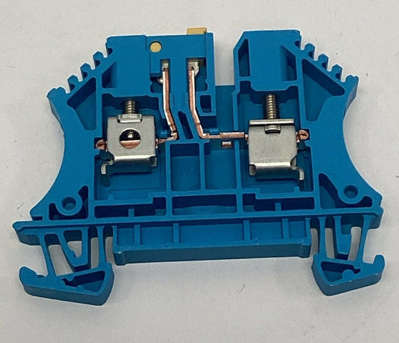 Weidmuller 791019000 WTR-4-BL Test-Disconnect Terminal Block Blue 12-Pack.