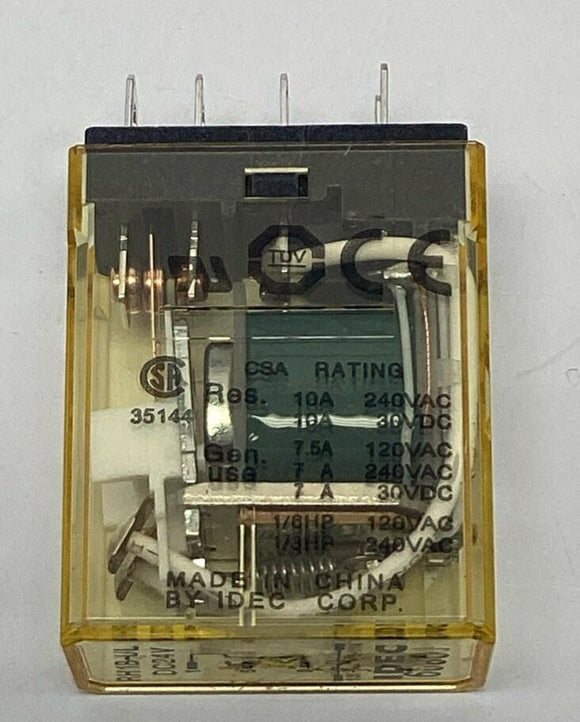 Idec RH1B-UL 24VDC Coil General Purpose Relay 10-Amp, 5-Pin