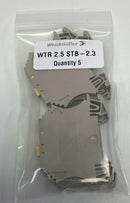 Weidmuller WTR-2.5STB-2.3 Disconnect Terminal Block 300V, 20A Lot of 5-2