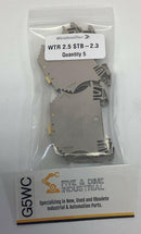 Weidmuller WTR-2.5STB-2.3 Disconnect Terminal Block 300V, 20A Lot of 5-1
