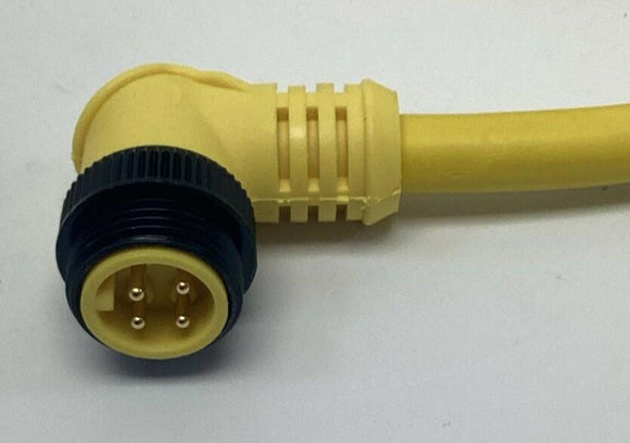 Brad Connectivity 1300101744 4-Pole 90° Male/ 90° Female Sensor Cable, 2M