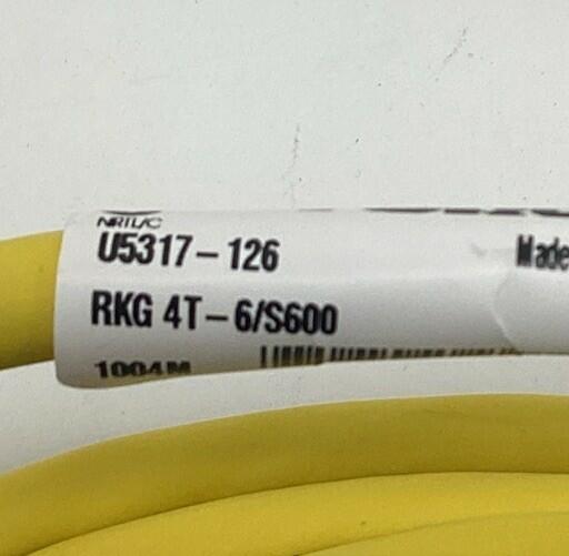 Turck RKG 4T-6/S600 / U5317-126 M12 Eurofast Straight Male / Female Connector, 6M
