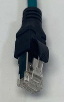 Harting 72TMDM4RM4150ZT Double Ended Ethernet Cable 4-Pin Str Male to RJ45 Str-5