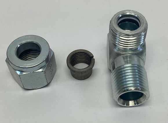 Lenz 400-8-8 1/2" Tube x 1/2'' MNPT Steel Fitting