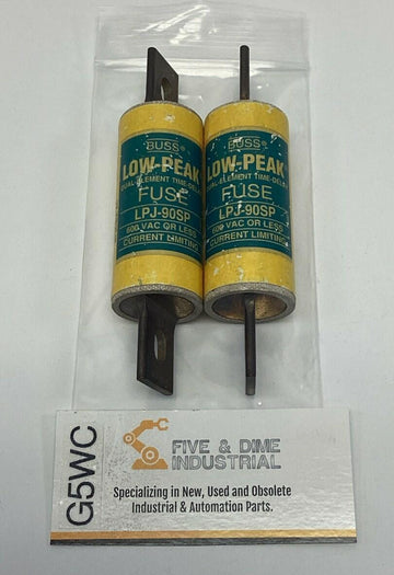 Bussmann LPJ-90SP Low Peak 90-Amp Time Delay Fuse 600VAC (2-Pack)