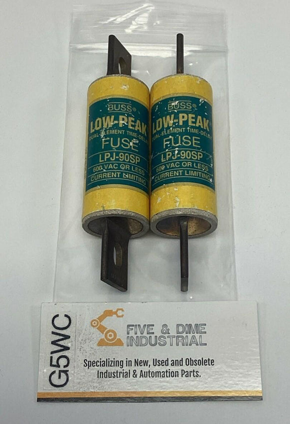 Bussmann LPJ-90SP Low Peak 90-Amp Time Delay Fuse 600VAC (2-Pack)
