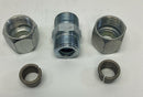Lenz 300-8-8 1/2" x 1/2" Steel Union Tube w/ O-Rings & Sleeve-3