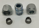 Lenz 300-8-8 1/2" x 1/2" Steel Union Tube w/ O-Rings & Sleeve-4