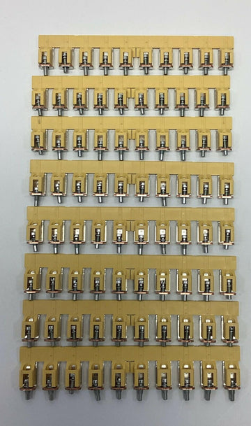 Weidmuller 1053160000 10-Pole WQV 35/10 Yellow Terminal Cross Connector Lot of 8 - 0