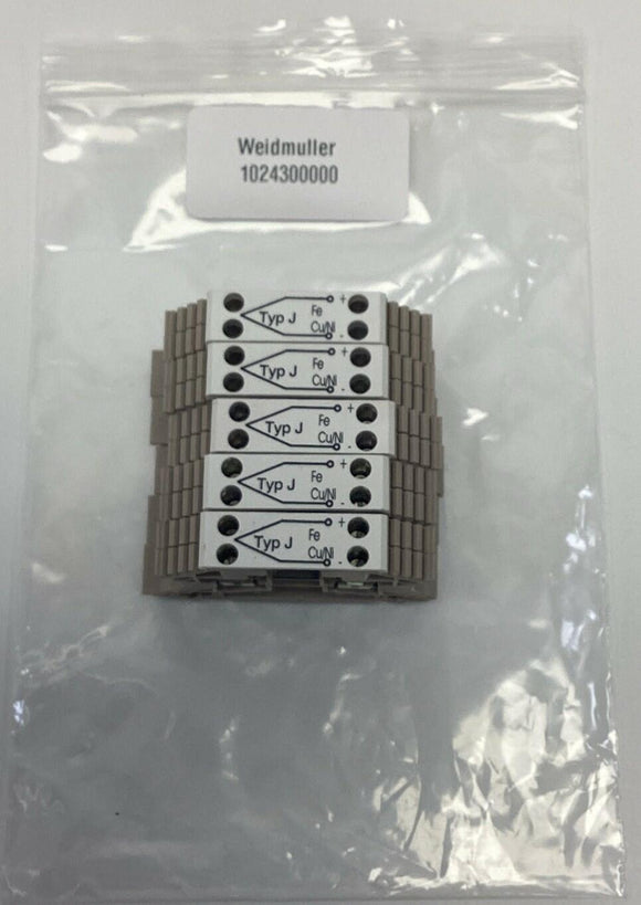 Weidmuller 1024300000 2-Position Feed Through Terminal Block Connector (5-Pack)