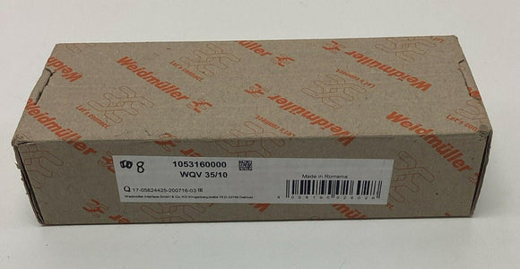 Weidmuller 1053160000 10-Pole WQV 35/10 Yellow Terminal Cross Connector Lot of 8