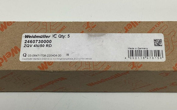 Weidmuller 2460730000 Red Terminal Block Bridge/ Jumper (5-Pack)