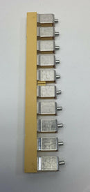 Weidmuller 1053160000 10-Pole WQV 35/10 Yellow Terminal Cross Connector Lot of 8-5