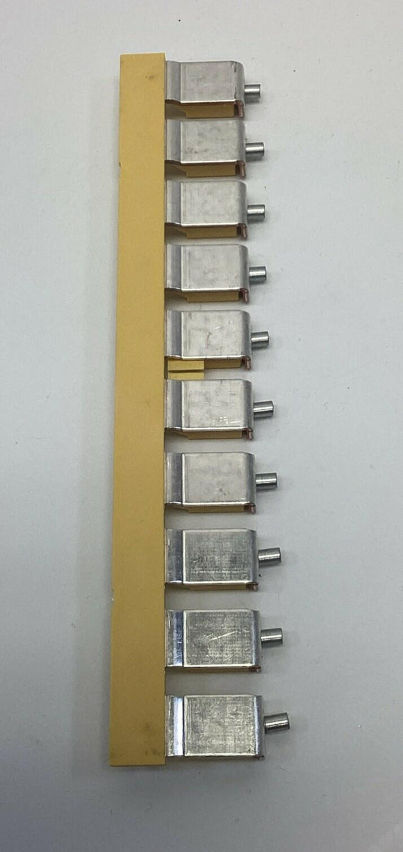 Weidmuller 1053160000 10-Pole WQV 35/10 Yellow Terminal Cross Connector Lot of 8