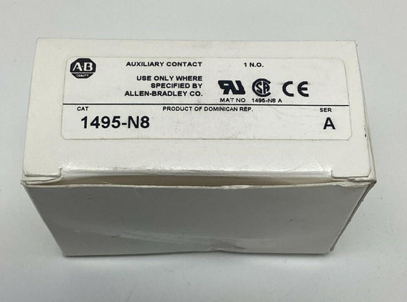 Allen Bradley 1495-N8 N.O. Auxiliary Contact