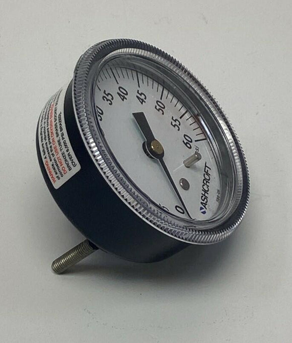 Ashcroft 25W1001TH-02B 2-1/2" Poly 0-60 PSI Gauge 1/4" NPT, Brass