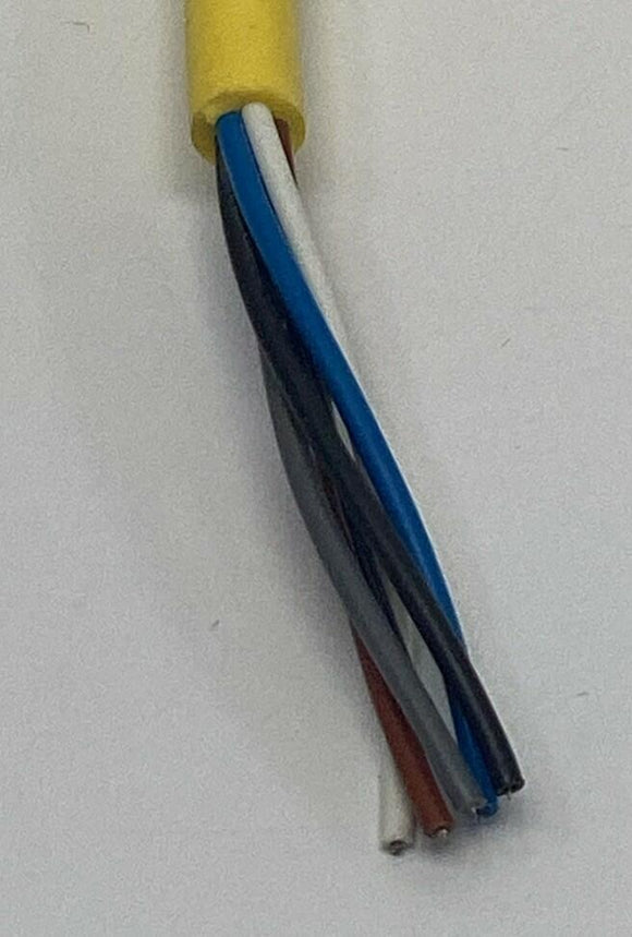 Mencom MDC-5FP-1M M12 Female Single End Cable 5-Pole, 1M