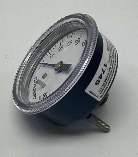 Ashcroft 25W1001TH-02B 2-1/2" Poly 0-60 PSI Gauge 1/4" NPT, Brass