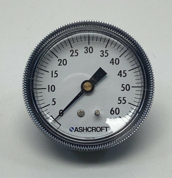 Ashcroft 25W1001TH-02B 2-1/2" Poly 0-60 PSI Gauge 1/4" NPT, Brass