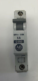 Allen Bradley 1492-CB1-G050 Circuit Breaker 1-Pole, 5A, 1/2 HP, 277VAC DIN Mount-4