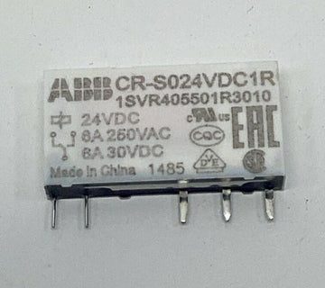 ABB CR-S024VDC1R Coil Relay 24VDC 6-Amp 30VDC, 250VAC 1SVR405501R3010 - 0