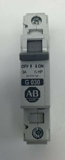 Allen Bradley 1492-CB1-G030 Circuit Breaker 1-Pole, 3A, 1/2 HP, 277VAC  DIN Mount-4