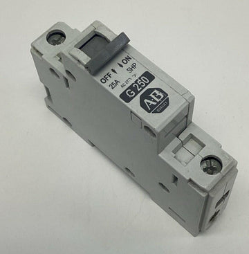 Allen Bradley 1492-CB1-G250 Circuit Breaker 1-Pole, 25A, 5 HP, 277VAC DIN Mount - 0