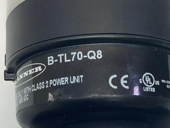 Banner B-TL70-Q8 Base w/ Stack Lights and Alarm SG-TL70 12-30VDC