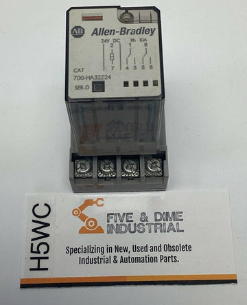 Allen Bradley 700-HA32Z24 Relay w/ Base 8-Pin 10A, 24VDC
